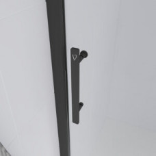 Душевая дверь Veconi Evo 100 B E1 1300x1950 черный стекло прозрачное E1-B-130-01-C9