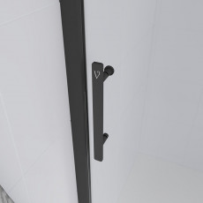 Душевая дверь Veconi Evo 100 B E1 1100x1950 черный стекло тонированное матовое E1-B-110-12-C9