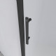 Душевая дверь Veconi Evo 100 B E1 1400x1950 черный стекло тонированное матовое E1-B-140-12-C9