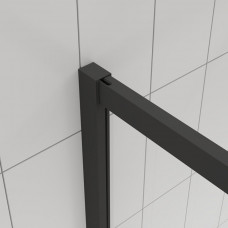 Душевой угол Veconi Evo 300 B E3 1000x1000x1950 черный стекло прозрачное E3-B-100100-01-C9