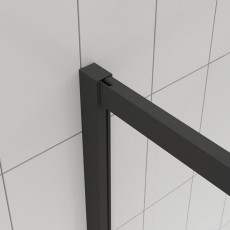 Душевой угол Veconi Evo 300 B E3 1100x900x1950 черный стекло тонированное матовое E3-B-11090-12-C9