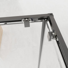 Душевой угол Veconi Evo 300 GR E3 1000x1000x1950 брашированный графит стекло тонированное матовое E3-GR-100100-12-C9