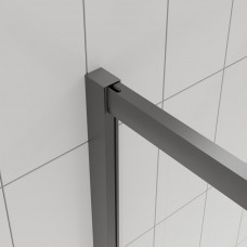 Душевой угол Veconi Evo 300 GR E3 1100x800x1950 брашированный графит стекло тонированное матовое E3-GR-11080-12-C9