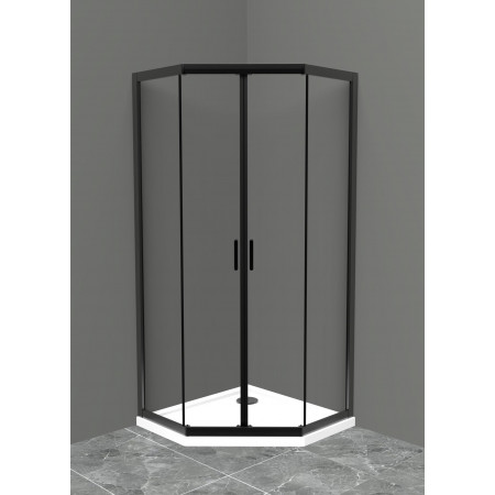 Душевой уголок BelBagno UNO-195-P-2-90-C-NERO Душевой уголок BelBagno UNO-195-P-2-90-C-NERO