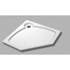 Душевой поддон из искусственного мрамора 90х90 Cezares TRAY-S-P-90-56-W без сифона