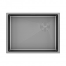 Мойка нерж. сталь NEXT-SKEW 58 UNI, PM885844-MG, матовый серый, 580х440мм, Paulmark 1,2мм