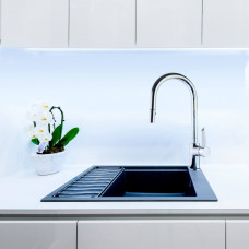 Смеситель кухонный с выдвижной лейкой и поворотным изливом KITCHEN 387901V1MC