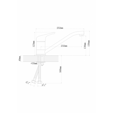 Смеситель НОТА, цвет Графит Смеситель НОТА, цвет Графит