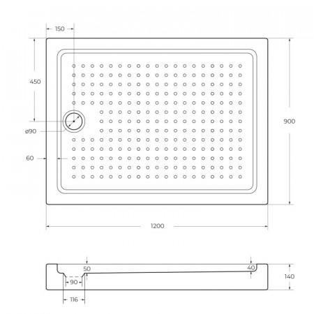 Поддон акриловый 120х90 Cezares TRAY-A-AH-120/90-15-W0 без сифона Поддон акриловый 120х90 Cezares TRAY-A-AH-120/90-15-W0 без сифона