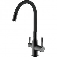 Смеситель для кухни Frap F4396-6 с гибким изливом и фильтрованной воды