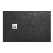 Поддон из искусственного мрамора Belbagno TRAY-MR-UNO-AH-120/90-35-NERO-CR