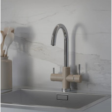 7872643CR3V11L2KM Cox смеситель для кухни на 3 воды, GRANITE TRUFFLE