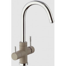 7872643CR3V11L2KM Cox смеситель для кухни на 3 воды, GRANITE TRUFFLE