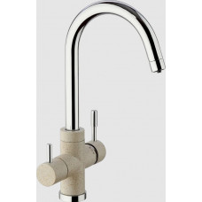 7894643CR3V11L2KM Cox смеситель для кухни на 3 воды, GRANITE AVENA