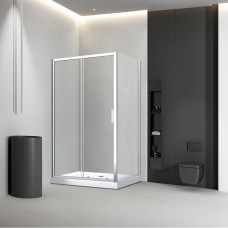 Душевой угол Veconi Rovigo RV-046, 1200х800х1850, хром, стекло прозрачное (комплект)