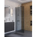 Душевая перегородка BelBagno UNO-L-1-TB-80-GR-Cr профиль хром, стекло серое