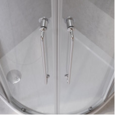 Душевой уголок Cezares RELAX-304-R-2-90-C-CR, 90х90х200, профиль хром, стекло прозрачное