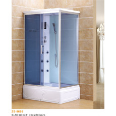 Душевая кабина ZILI DO ZS-9680-L САТУРН 1100*800*2200 мм БЕЛАЯ