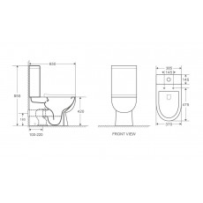 Унитаз-ком/напольный ZILI DO ZS-2131A-R ДЕВА г/вып б/ободка РИМЛЕСС/RIMLESS/дюр м/лиф650*385*830мм
