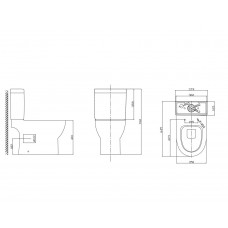 Унитаз-ком/напольный ZILI DO MFZ-13CD НОРНЫг/вып б/ободка РИМЛЕСС/RIMLESS дюр м/лиф645*365*760мм