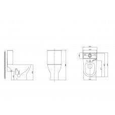 Унитаз-ком/напольный ZILI DO MFZ-45CD ФРЕЙЯ г/вып б/ободка РИМЛЕСС/RIMLESS дюр/м/лиф610*370*800мм