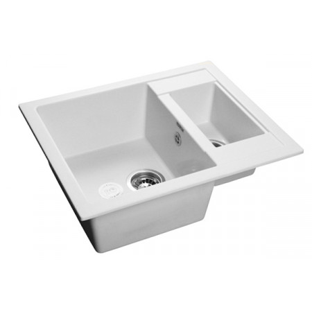 Мойка мраморная Granfest QUADRO GF-Q-610K иней (610 х 500)