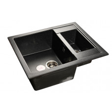 Мойка мраморная Granfest QUADRO GF-Q-610K чёрная (610 х 500)