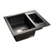 Мойка мраморная Granfest QUADRO GF-Q-610K чёрная (610 х 500)
