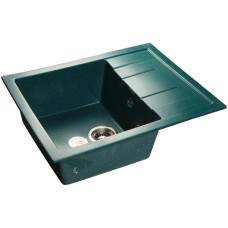 Мойка мраморная Granfest QUADRO GF-Q-650L зелёная (650 х 495)