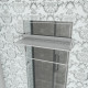 Душевая кабина Niagara Luxe NG-7717WBK (100x100х210) низкий поддон(15см),дверь распашная,стенки серебро,без крыши,4 места