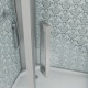 Душевая кабина Niagara Luxe NG-7717WBK (100x100х210) низкий поддон(15см),дверь распашная,стенки серебро,без крыши,4 места