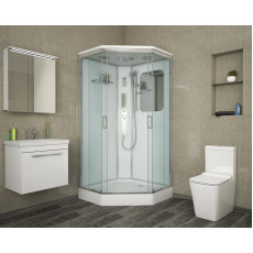 Душевая кабина Niagara Premium NG-6001-01GD (90х90х220) низкий поддон(16 см),стекло прозрачное,4 места