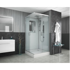 Душевая кабина Niagara Premium NG-6001-01GQ (90х90х210) низкий поддон(16 см),стекло прозрачное,4 места