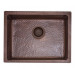 Мойка Seaman медная Natural Genova SMC-6046U Antique Под стол 600 x 460