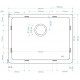 Мойка Seaman медная Natural Genova SMC-6046U Antique Под стол 600 x 460