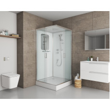 Душевая кабина Niagara Premium NG-6002-01Q (100х100х210) низкий поддон(16 см),стекло прозрачное,4 места