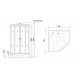 Душевая кабина Niagara Premium NG-6901-01D BLACK (90х90х220) низкий поддон(16 см),черный,стекло тонированное,4 места