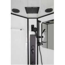 Душевая кабина Niagara Premium NG-6901-01G BLACK (90х90х210) низкий поддон(16 см),черный,стекло тонированное,4 места