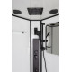 Душевая кабина Niagara Premium NG-6901-01G BLACK (90х90х210) низкий поддон(16 см),черный,стекло тонированное,4 места