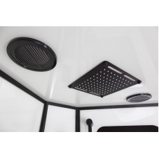 Душевая кабина Niagara Premium NG-6901-01G BLACK (90х90х210) низкий поддон(16 см),черный,стекло тонированное,4 места