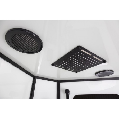 Душевая кабина Niagara Premium NG-6901-01G BLACK (90х90х210) низкий поддон(16 см),черный,стекло тонированное,4 места
