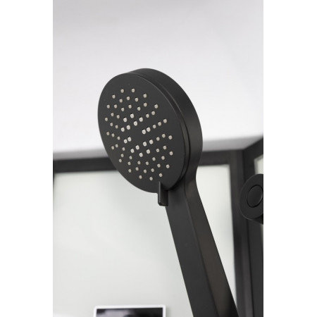 Душевая кабина Niagara Premium NG-6901-01G BLACK (90х90х210) низкий поддон(16 см),черный,стекло тонированное,4 места