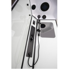 Душевая кабина Niagara Premium NG-6901-01GD BLACK (90х90х220) низкий поддон(16см),черный,стекло тонированное,4 места