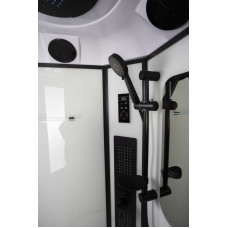 Душевая кабина Niagara Premium NG-6902-01GD BLACK (100х100х220) низкий поддон(16 см),черный,стекло тонированное,4 места