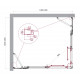 Душевой уголок LUCE-AH-22-120/105-C-Cr Душевой уголок LUCE-AH-22-120/105-C-Cr