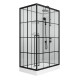 Душевая кабина Niagara Standart ST120/80/15QR/KL/BKT (120х80х225) поддон низкий(15см),черный,стекло прозрачное,3 места