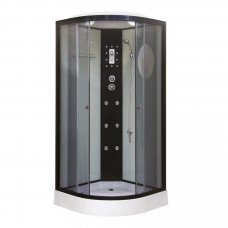 Душевая кабина Niagara Ultra NG-1901-01 (90х90х220) низкий поддон(16см),черный,стекло тонированное,4 места