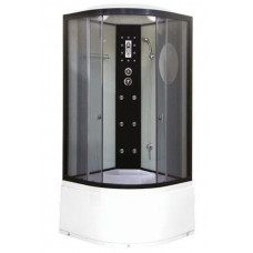Душевая кабина Niagara Ultra NG-1908-01 (90х90х220) высокий поддон(48см),черный,стекло тонированное,4 места