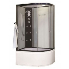 Душевая кабина Niagara Ultra NG-1910-01L (120х80х220) высокий поддон(48см),черный,стекло тонированное,4 места