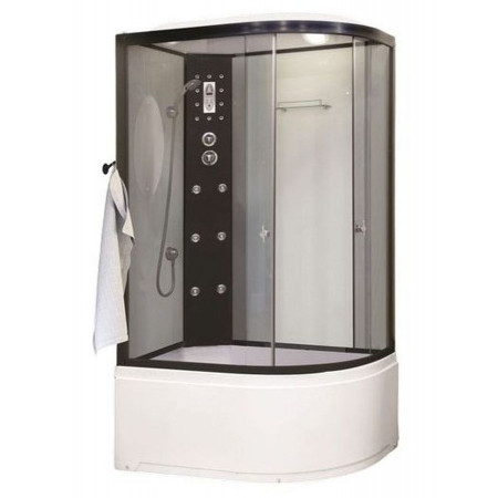 Душевая кабина Niagara Ultra NG-1910-01L (120х80х220) высокий поддон(48см),черный,стекло тонированное,4 места